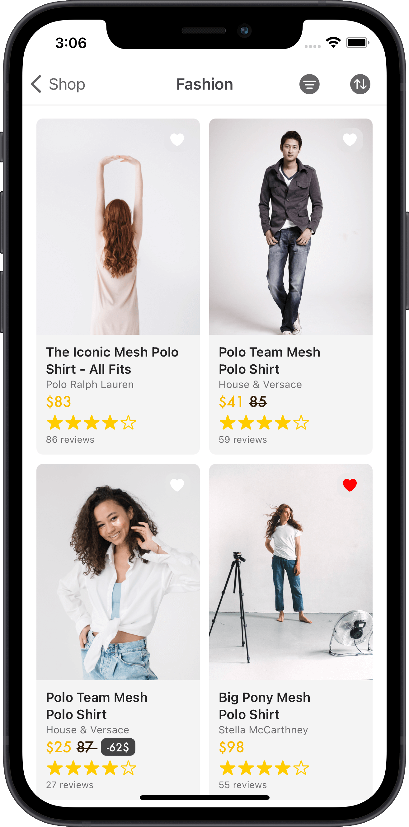 E-commerce App Screen