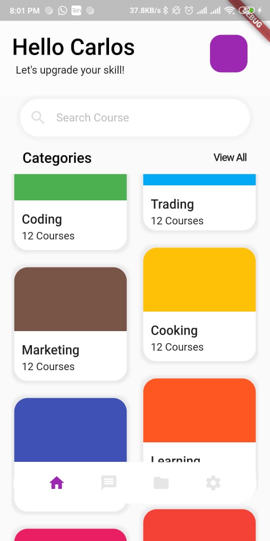 Education App Screen